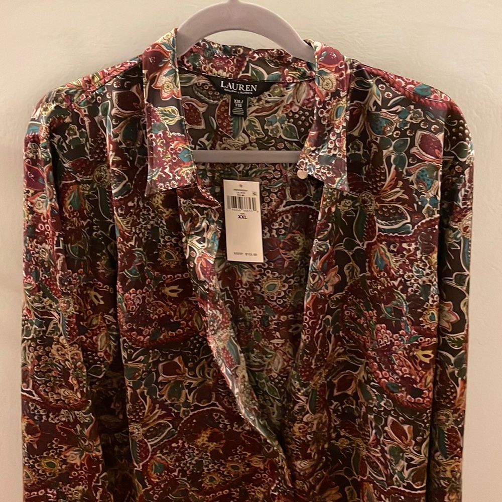 Lauren by Ralph Lauren patterned blouse